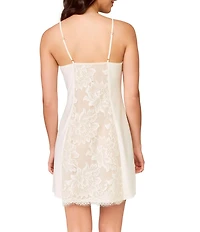 Rya Collection Royale Charmeuse Chiffon Sleeveless V-Neck Short Bridal Chemise