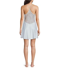 Rya Collection Satin Lace Sequin Back Sleeveless Radiant Chemise