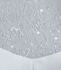Rya Collection Satin Lace Sequin Back Sleeveless Radiant Chemise
