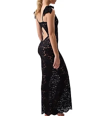 Rya Collection Stretch Lace Bow Amour Long Gown