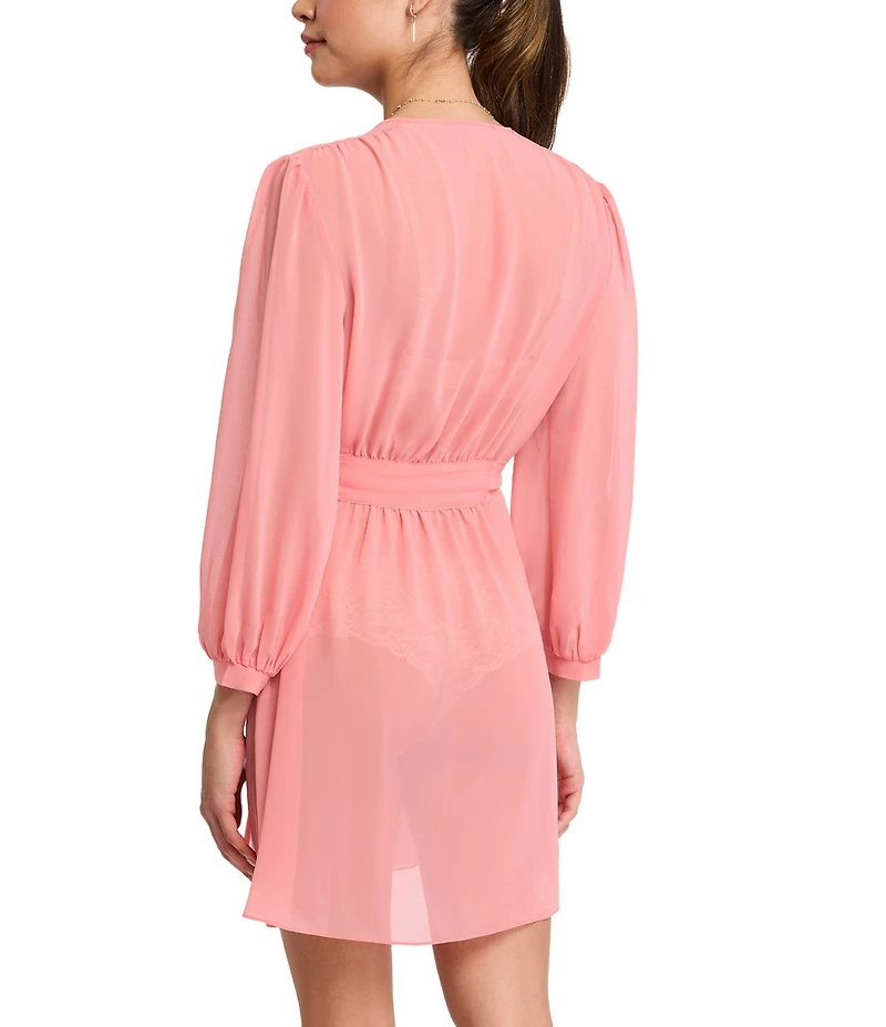 Rya Collection True Love Solid Chiffon Robe