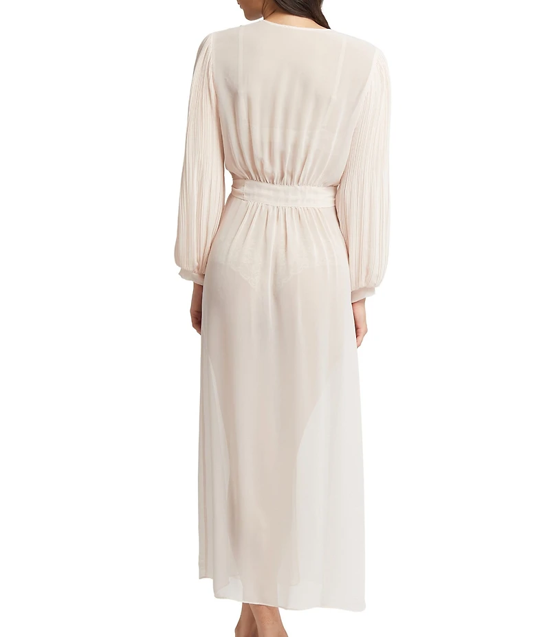 Rya Collection True Love Solid Chiffon Long Robe