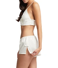 Rya Collection Shimmer Shimmer Charmeuse Bralette and Short Set