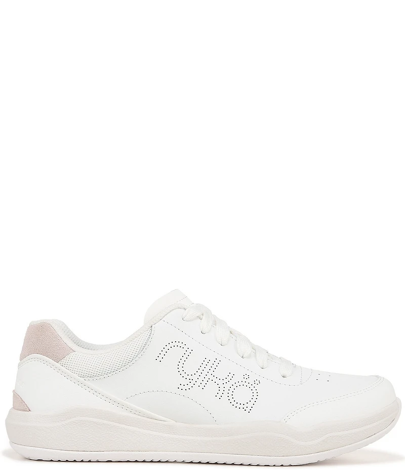 Ryka Courtside Leather Pickleball Perforated Detail Sneakers