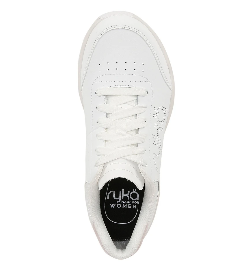 Ryka Courtside Leather Pickleball Perforated Detail Sneakers