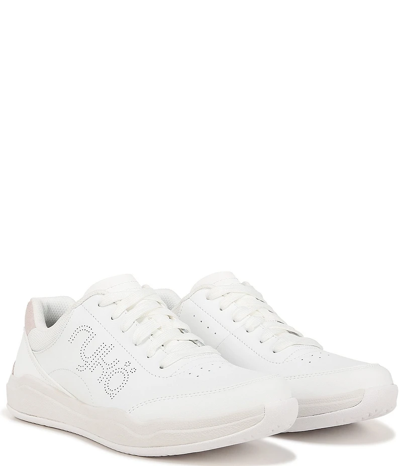 Ryka Courtside Leather Pickleball Perforated Detail Sneakers