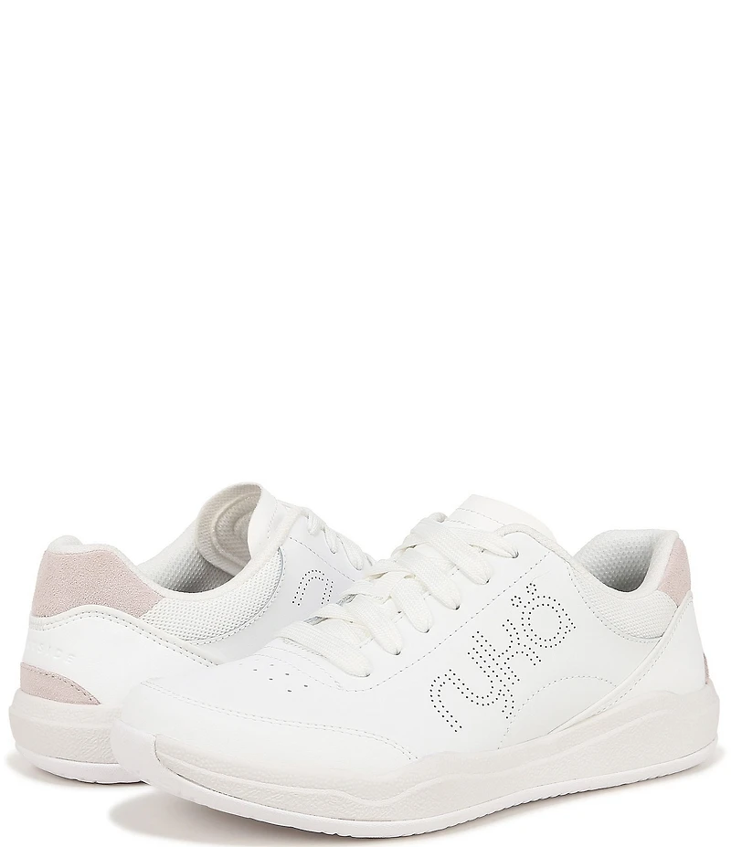 Ryka Courtside Leather Pickleball Perforated Detail Sneakers