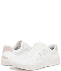 Ryka Courtside Leather Pickleball Perforated Detail Sneakers