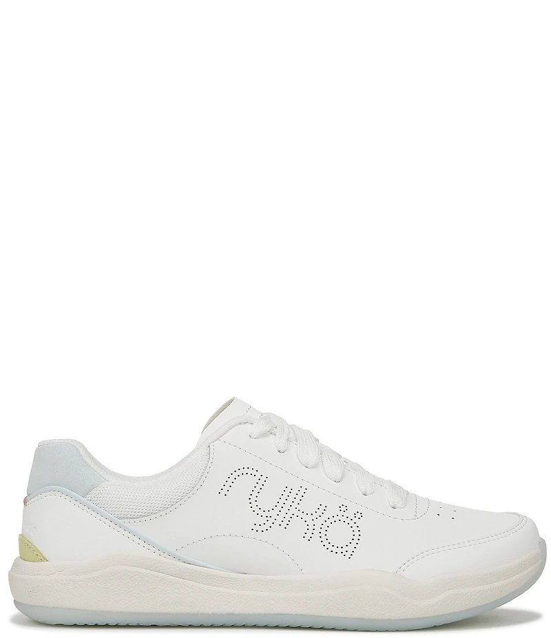 Ryka Courtside Leather Pickleball Perforated Detail Sneakers