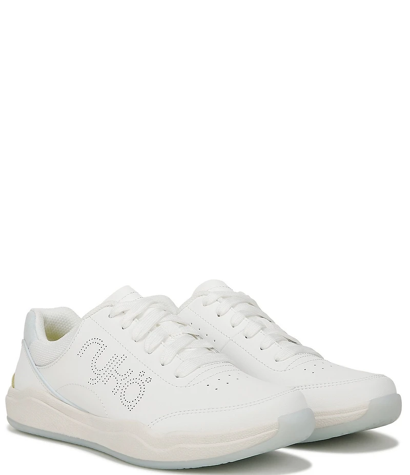 Ryka Courtside Leather Pickleball Perforated Detail Sneakers
