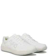 Ryka Courtside Leather Pickleball Perforated Detail Sneakers