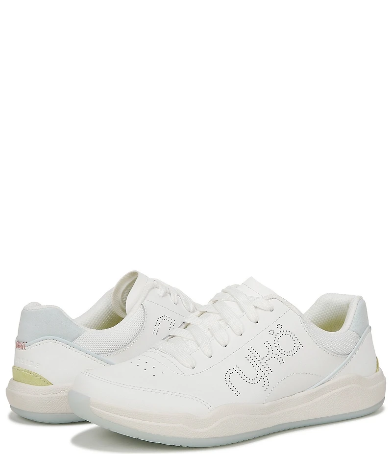 Ryka Courtside Leather Pickleball Perforated Detail Sneakers