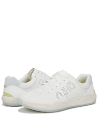 Ryka Courtside Leather Pickleball Perforated Detail Sneakers