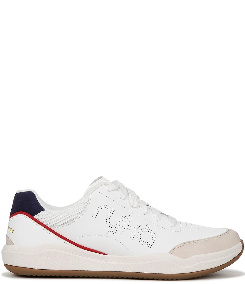 Ryka Courtside Leather Pickleball Perforated Detail Sneakers