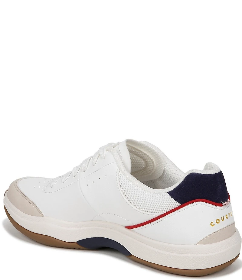 Ryka Courtside Leather Pickleball Perforated Detail Sneakers