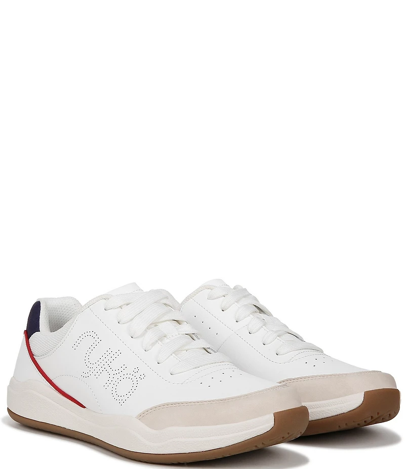 Ryka Courtside Leather Pickleball Perforated Detail Sneakers