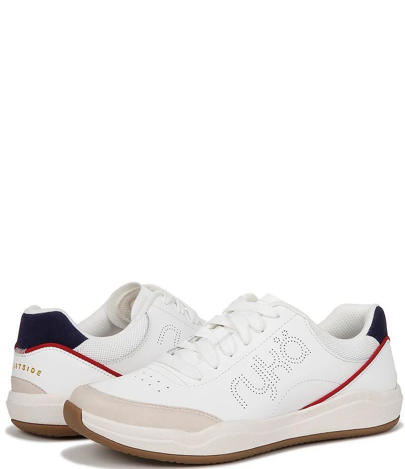 Ryka Courtside Leather Pickleball Perforated Detail Sneakers