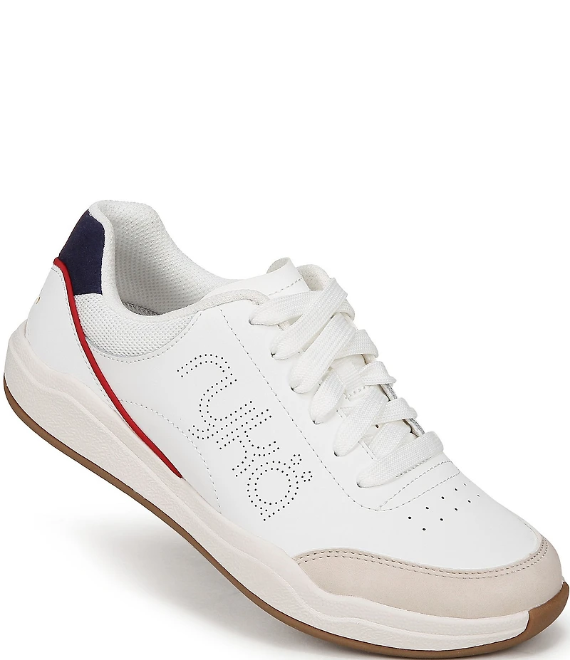 Ryka Courtside Leather Pickleball Perforated Detail Sneakers