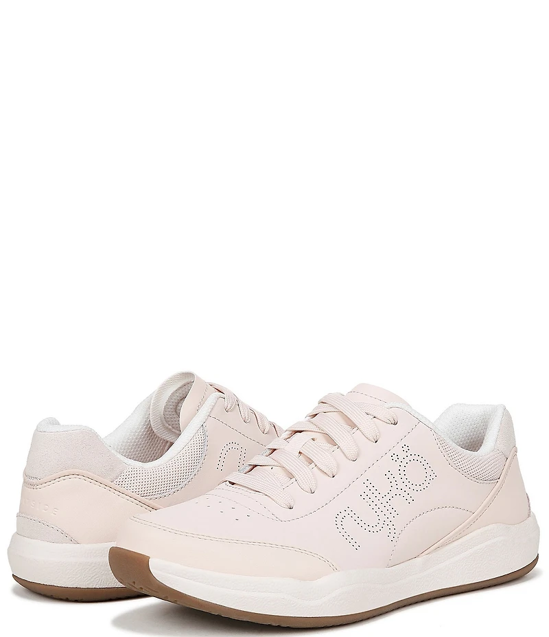 Ryka Courtside Leather Pickleball Perforated Detail Sneakers