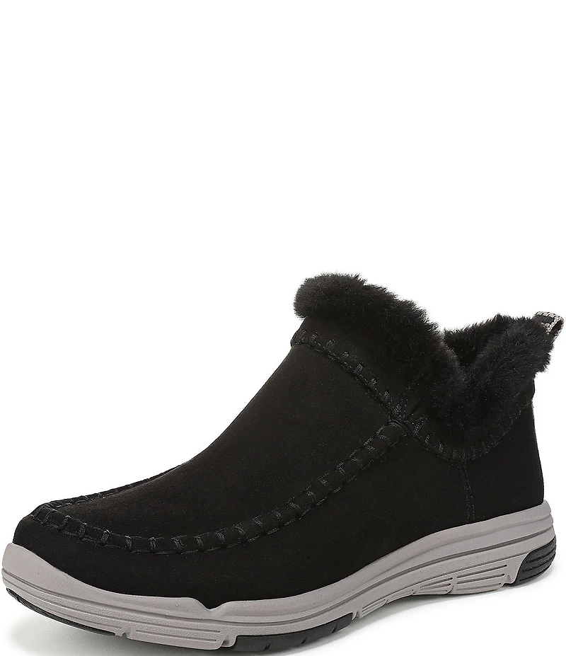 Ryka Women's Arrow Faux Fur Sherpa Collar Ankle Booties