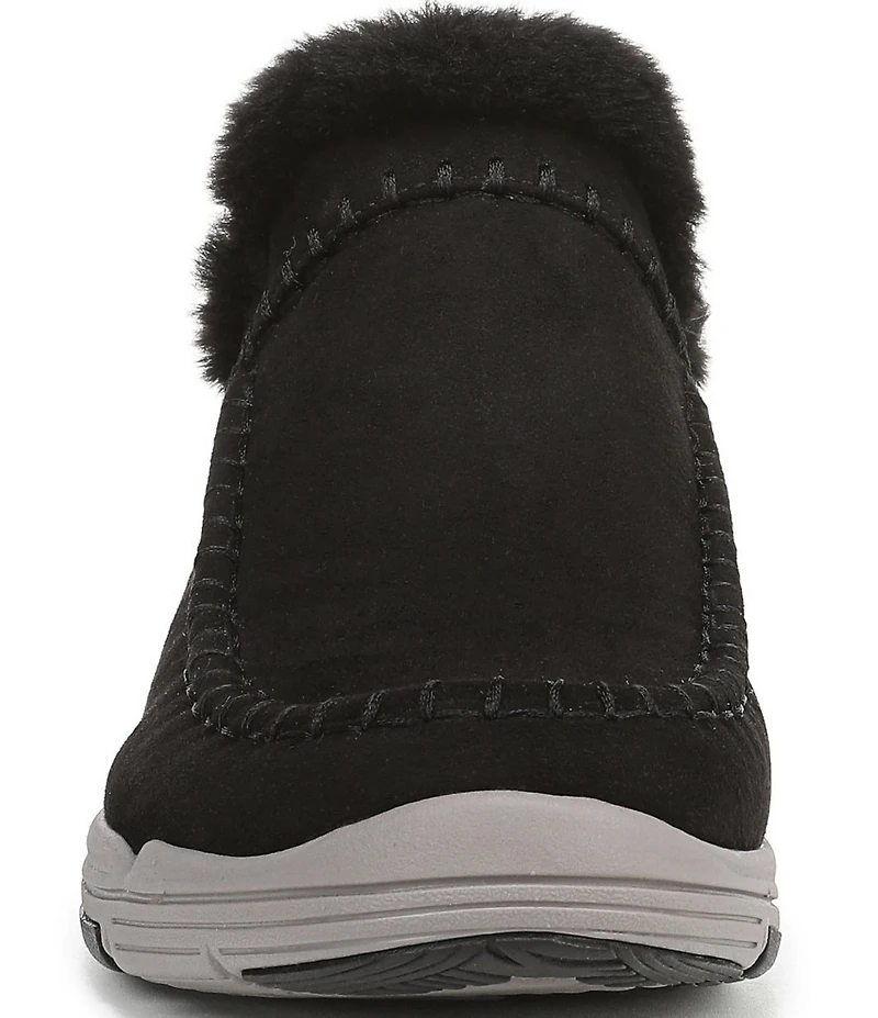 Ryka Women's Arrow Faux Fur Sherpa Collar Ankle Booties