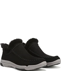 Ryka Women's Arrow Faux Fur Sherpa Collar Ankle Booties