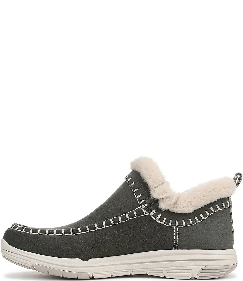 Ryka Women's Arrow Faux Fur Sherpa Collar Ankle Booties
