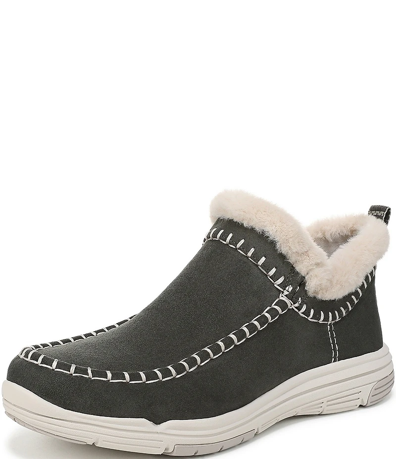 Ryka Women's Arrow Faux Fur Sherpa Collar Ankle Booties