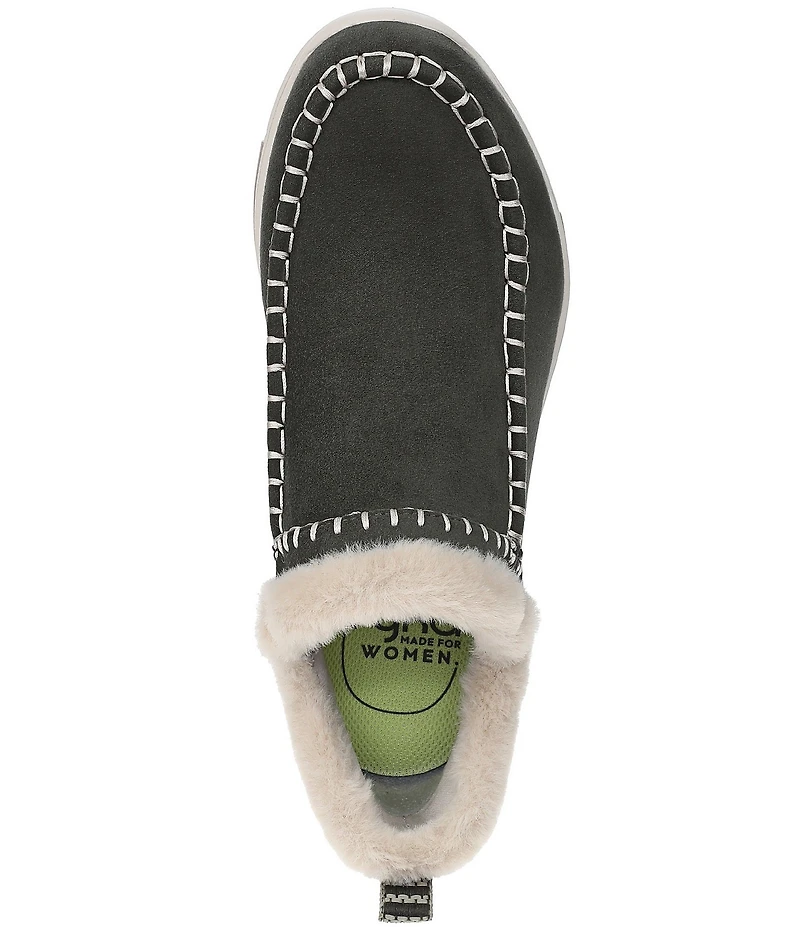 Ryka Women's Arrow Faux Fur Sherpa Collar Ankle Booties