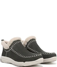 Ryka Women's Arrow Faux Fur Sherpa Collar Ankle Booties