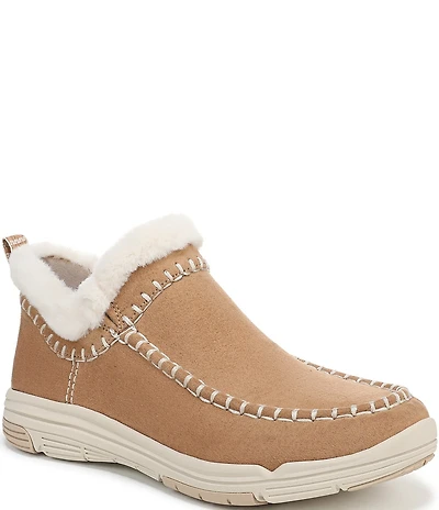 Ryka Women's Arrow Faux Fur Sherpa Collar Ankle Booties