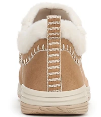 Ryka Women's Arrow Faux Fur Sherpa Collar Ankle Booties