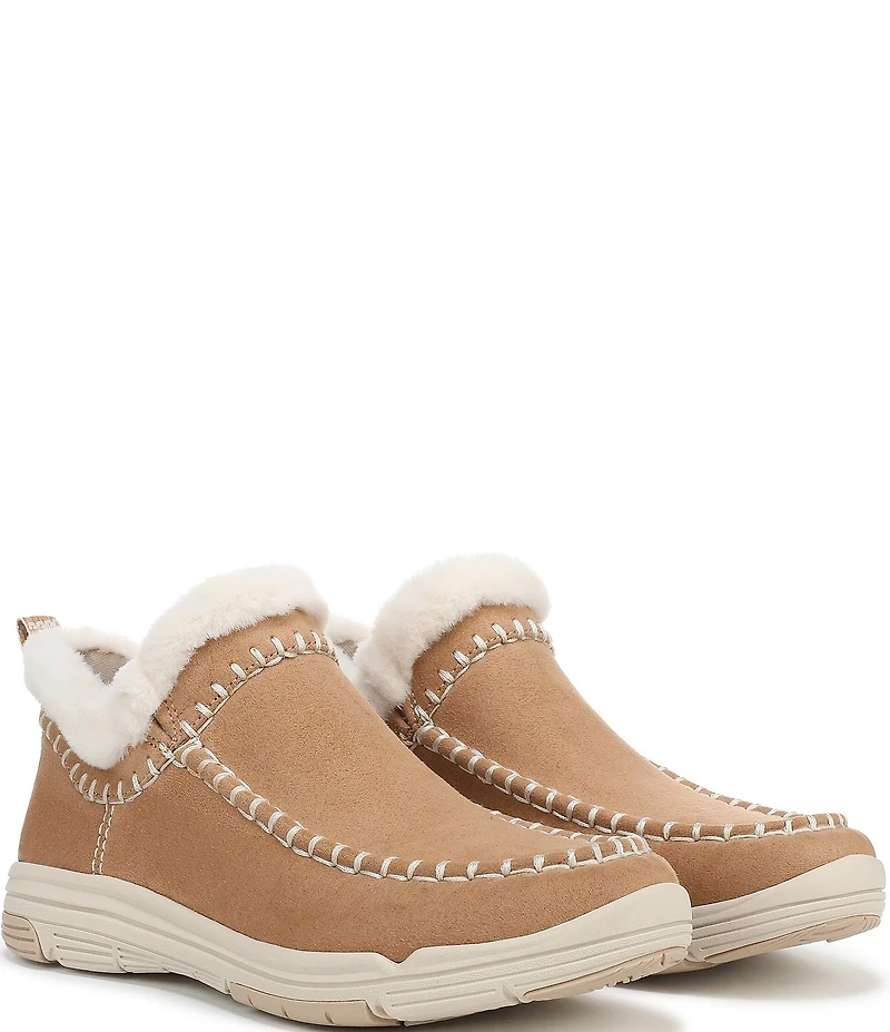 Ryka Women's Arrow Faux Fur Sherpa Collar Ankle Booties