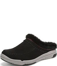 Ryka Women's Arrow Faux Fur Sherpa Collar Mule Slippers