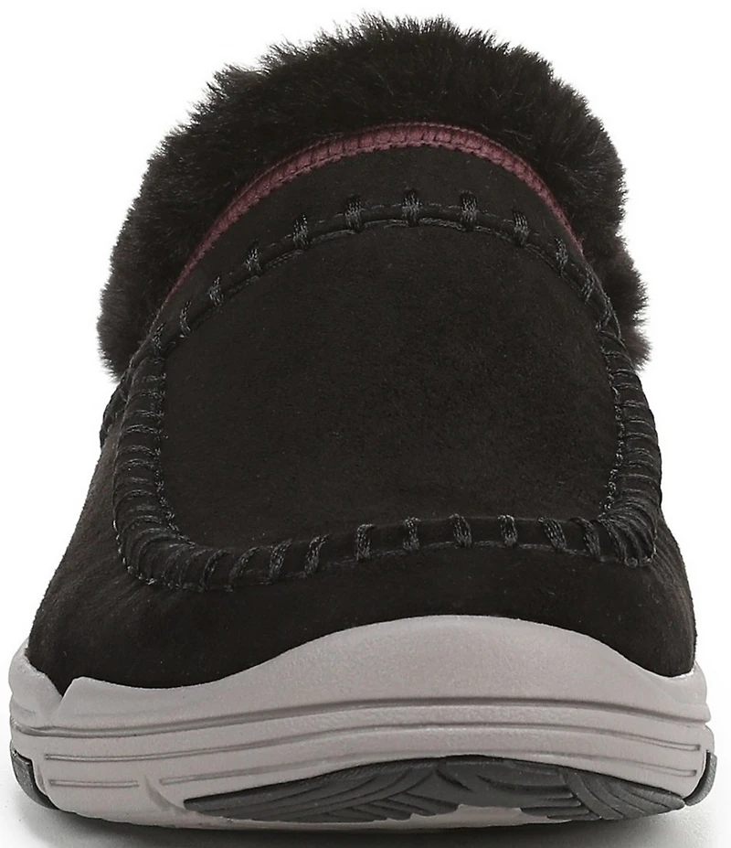Ryka Women's Arrow Faux Fur Sherpa Collar Mule Slippers