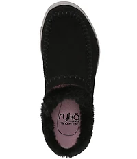Ryka Women's Arrow Faux Fur Sherpa Collar Mule Slippers