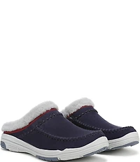 Ryka Women's Arrow Faux Fur Sherpa Collar Mule Slippers