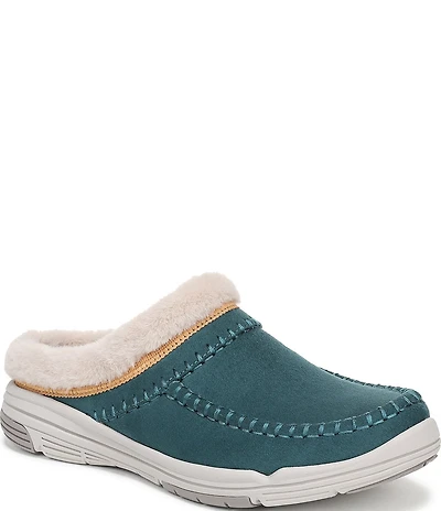 Ryka Women's Arrow Faux Fur Sherpa Collar Mule Slippers