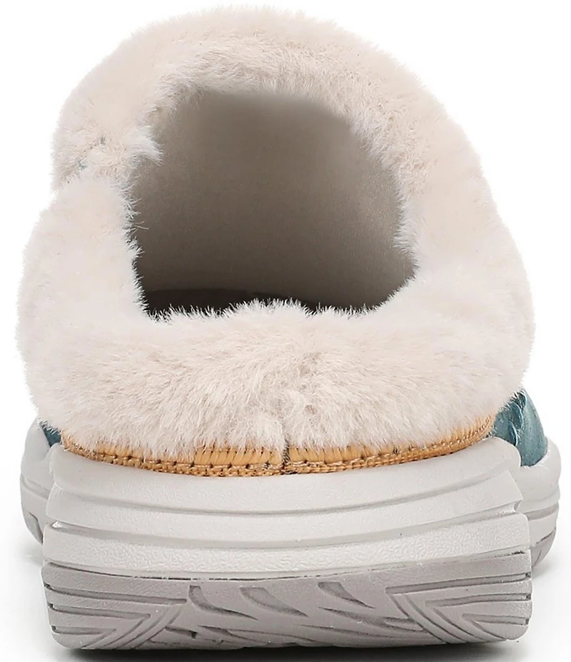 Ryka Women's Arrow Faux Fur Sherpa Collar Mule Slippers