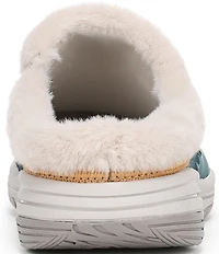 Ryka Women's Arrow Faux Fur Sherpa Collar Mule Slippers