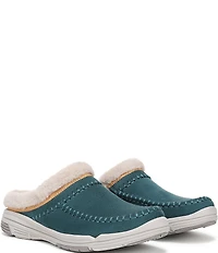 Ryka Women's Arrow Faux Fur Sherpa Collar Mule Slippers