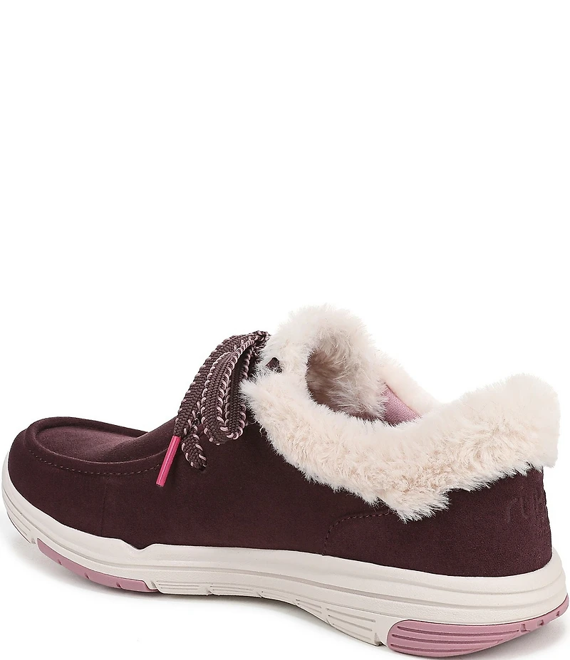 Ryka Women's Avid Faux Fur Trim Slip On Sneakers