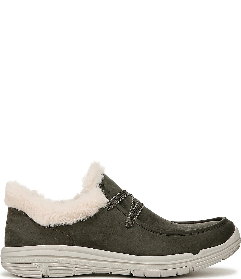 Ryka Women's Avid Faux Fur Trim Slip On Sneakers