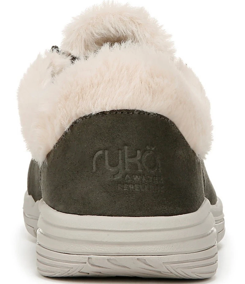 Ryka Women's Avid Faux Fur Trim Slip On Sneakers