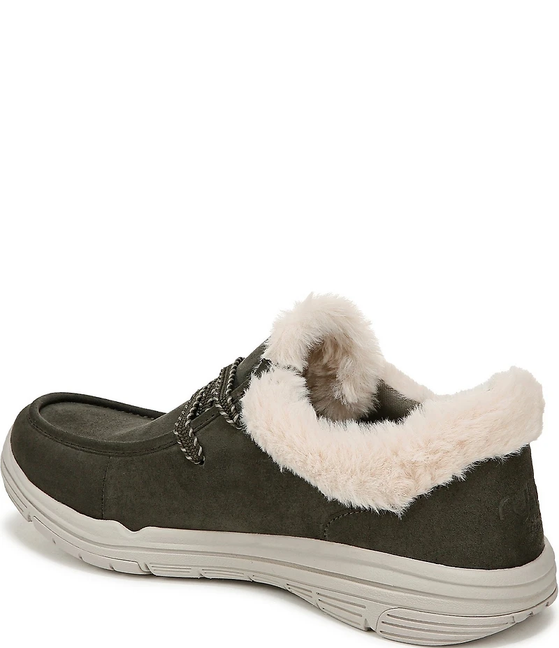 Ryka Women's Avid Faux Fur Trim Slip On Sneakers