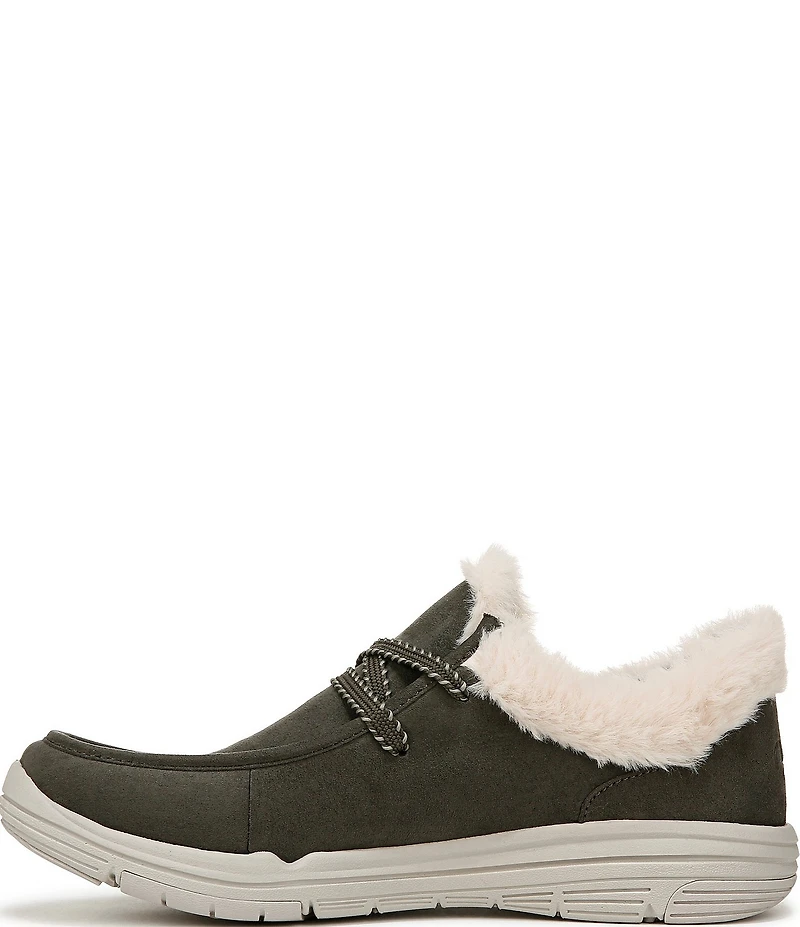 Ryka Women's Avid Faux Fur Trim Slip On Sneakers