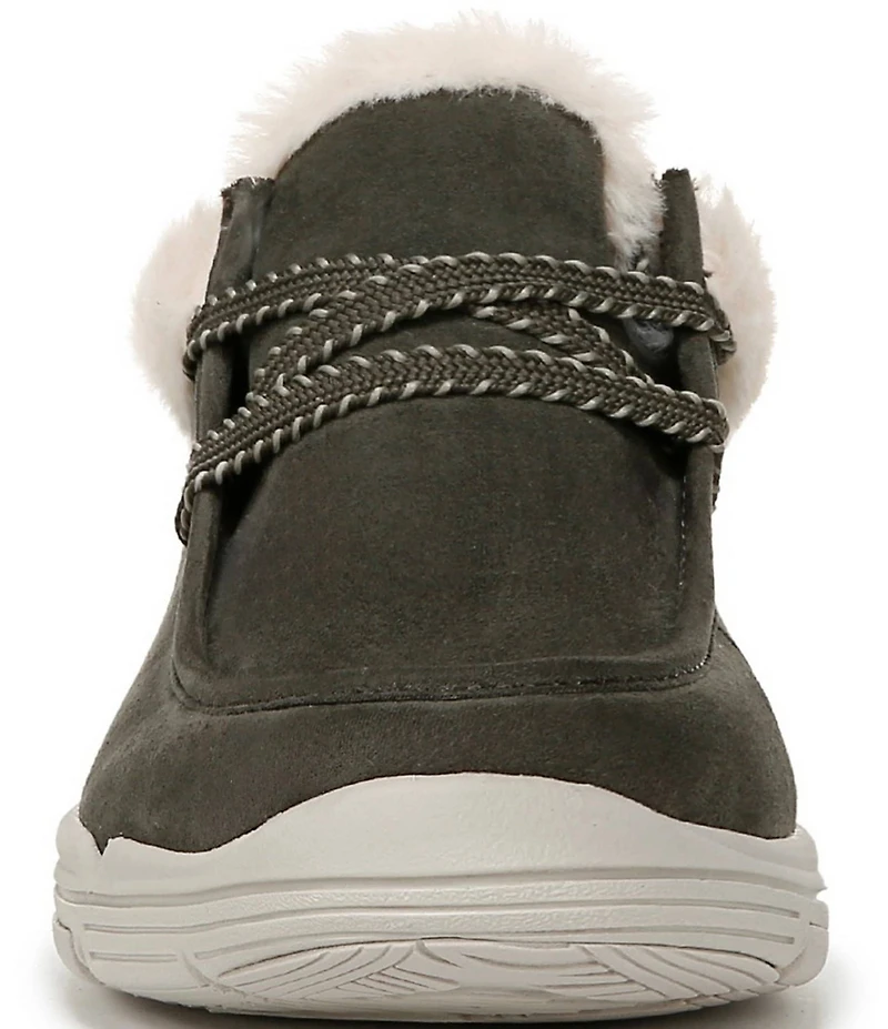 Ryka Women's Avid Faux Fur Trim Slip On Sneakers