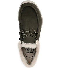 Ryka Women's Avid Faux Fur Trim Slip On Sneakers