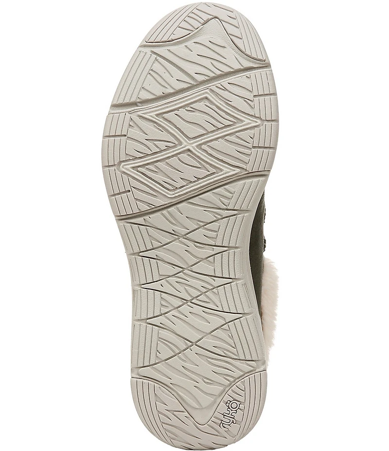 Ryka Women's Avid Faux Fur Trim Slip On Sneakers