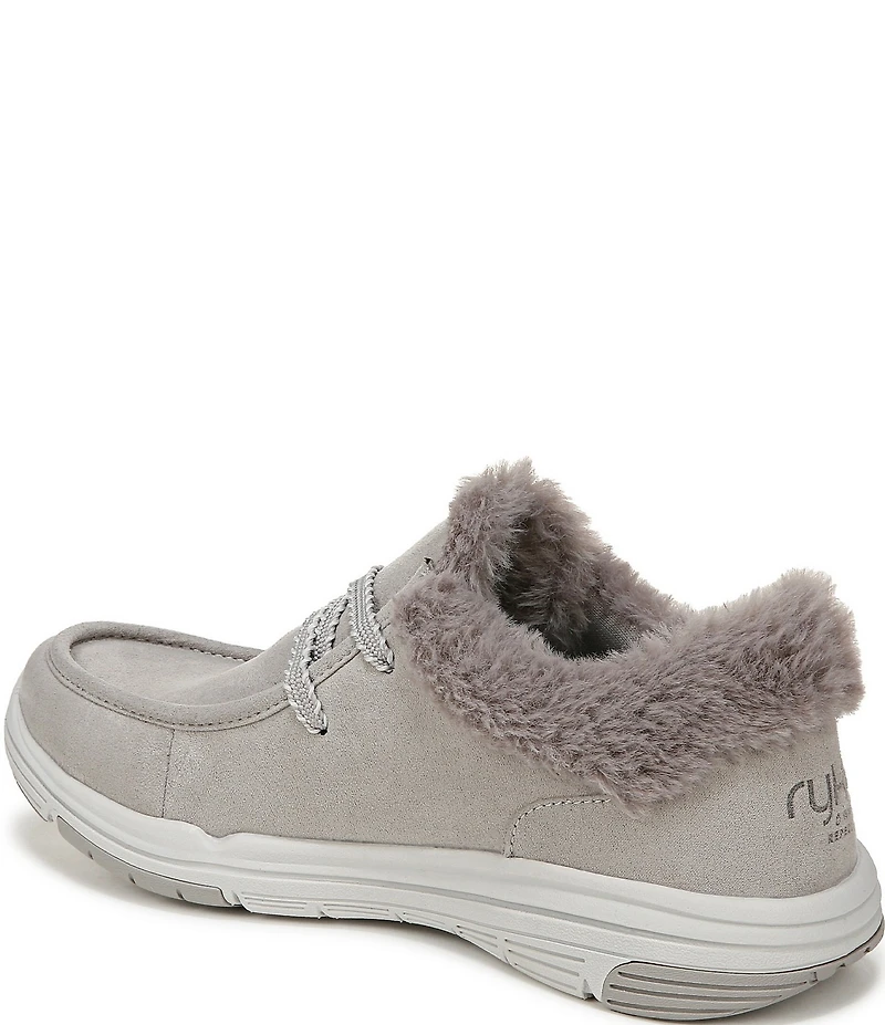 Ryka Women's Avid Faux Fur Trim Slip On Sneakers